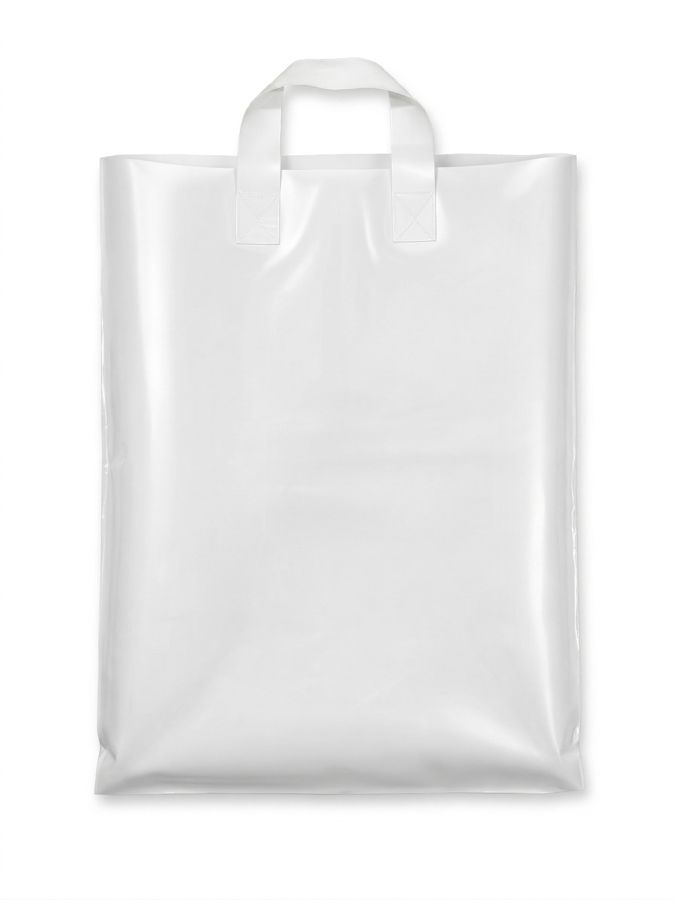 Loop handle carrier bag