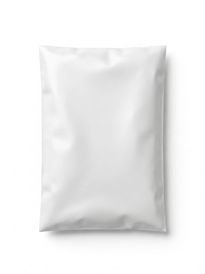 White mailing bag