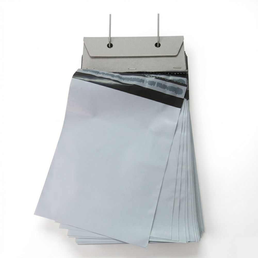 Wicketed courier bags ready for packing